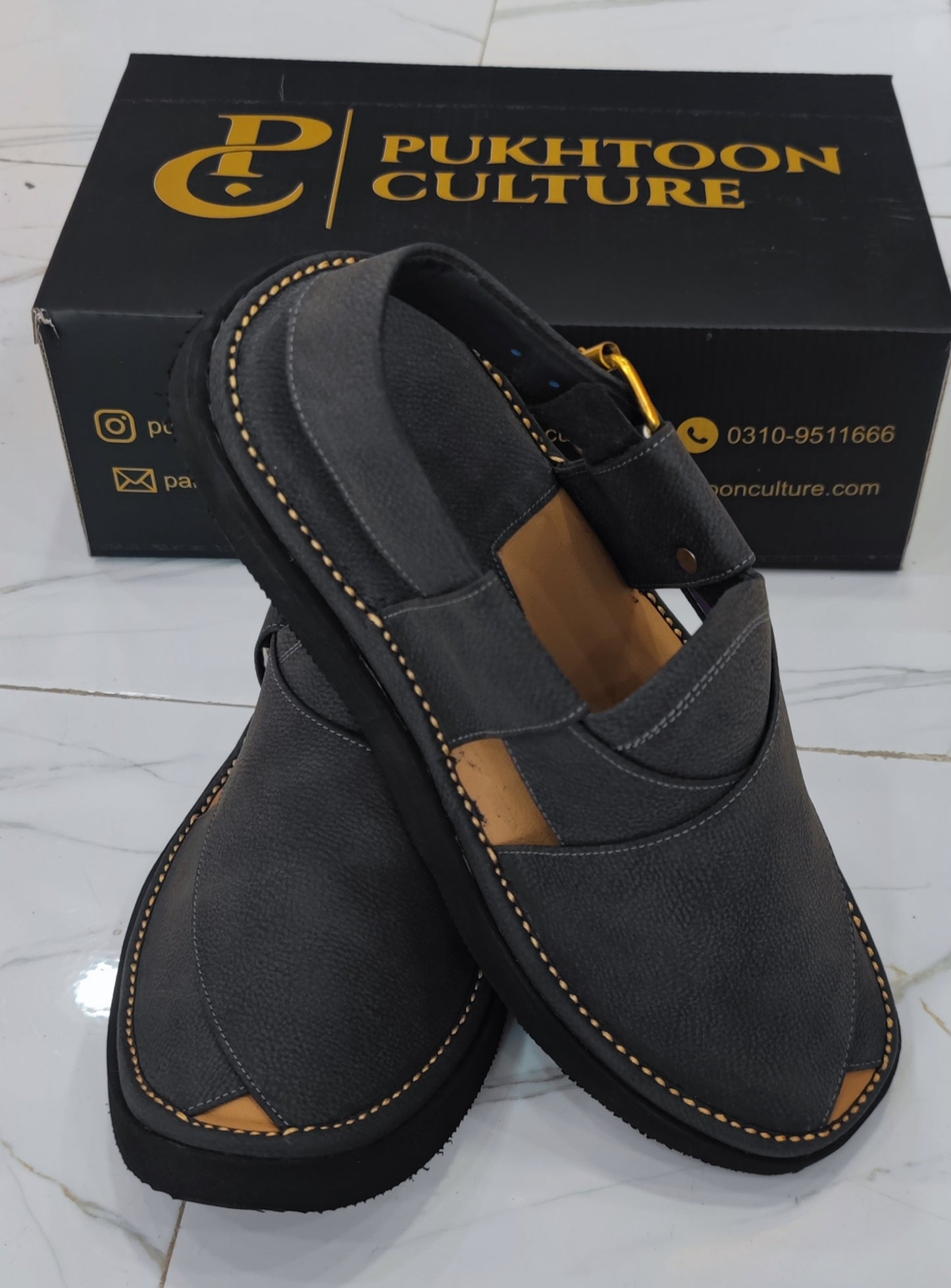 Goga Round Shape Grey Texture Sketcher Sole (Light Weight)