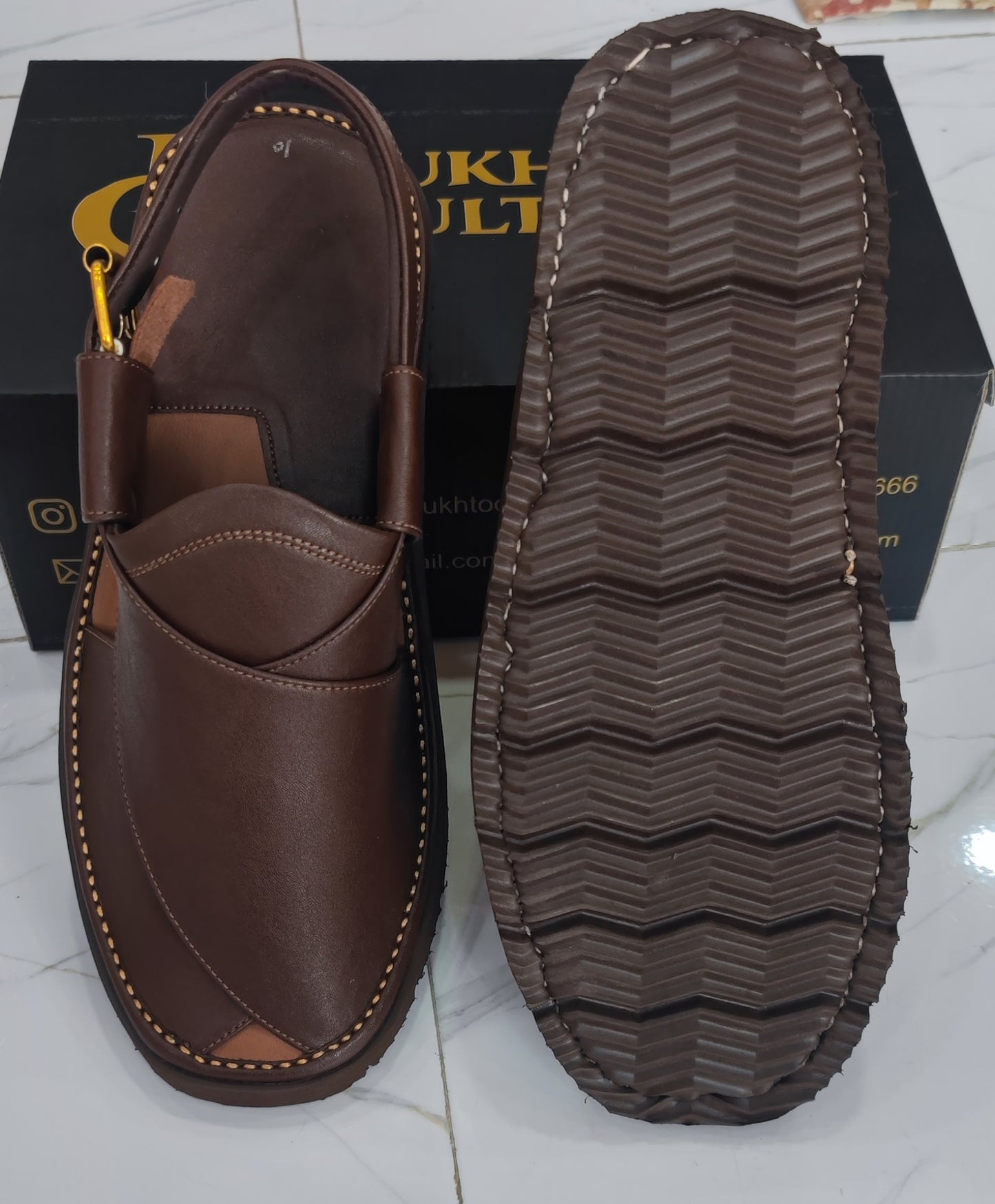 Goga Round Shape Brown Sketcher Sole (Light Weight)