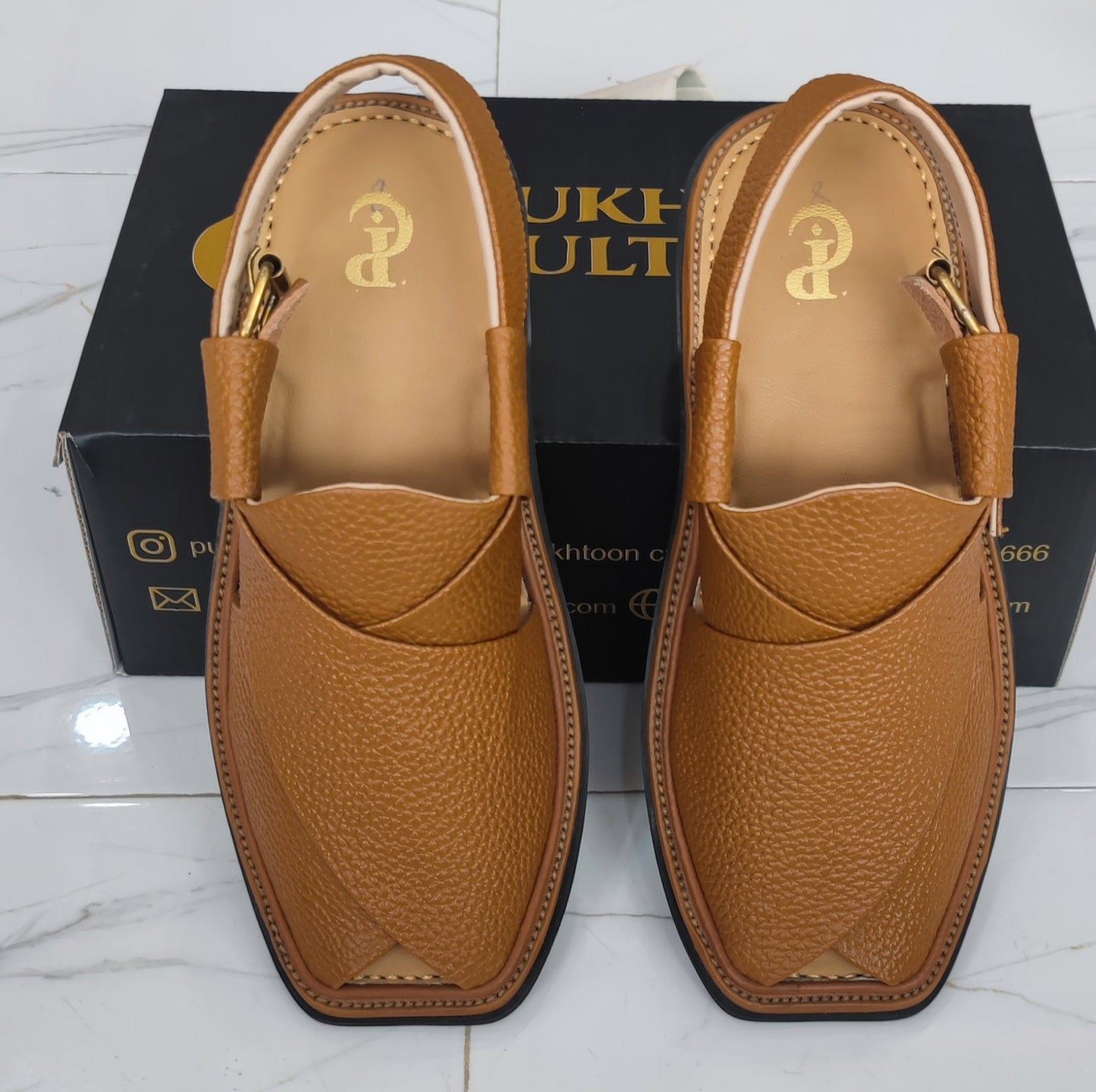 Smart peshawari dotted Tan