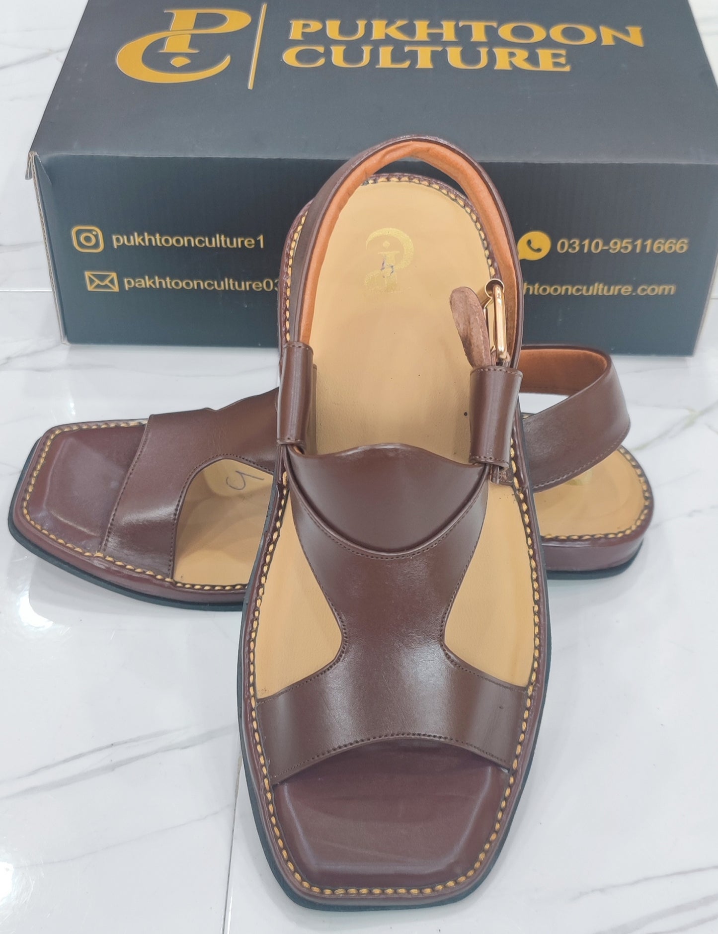 Panjedar Chappal Chocolate Brown