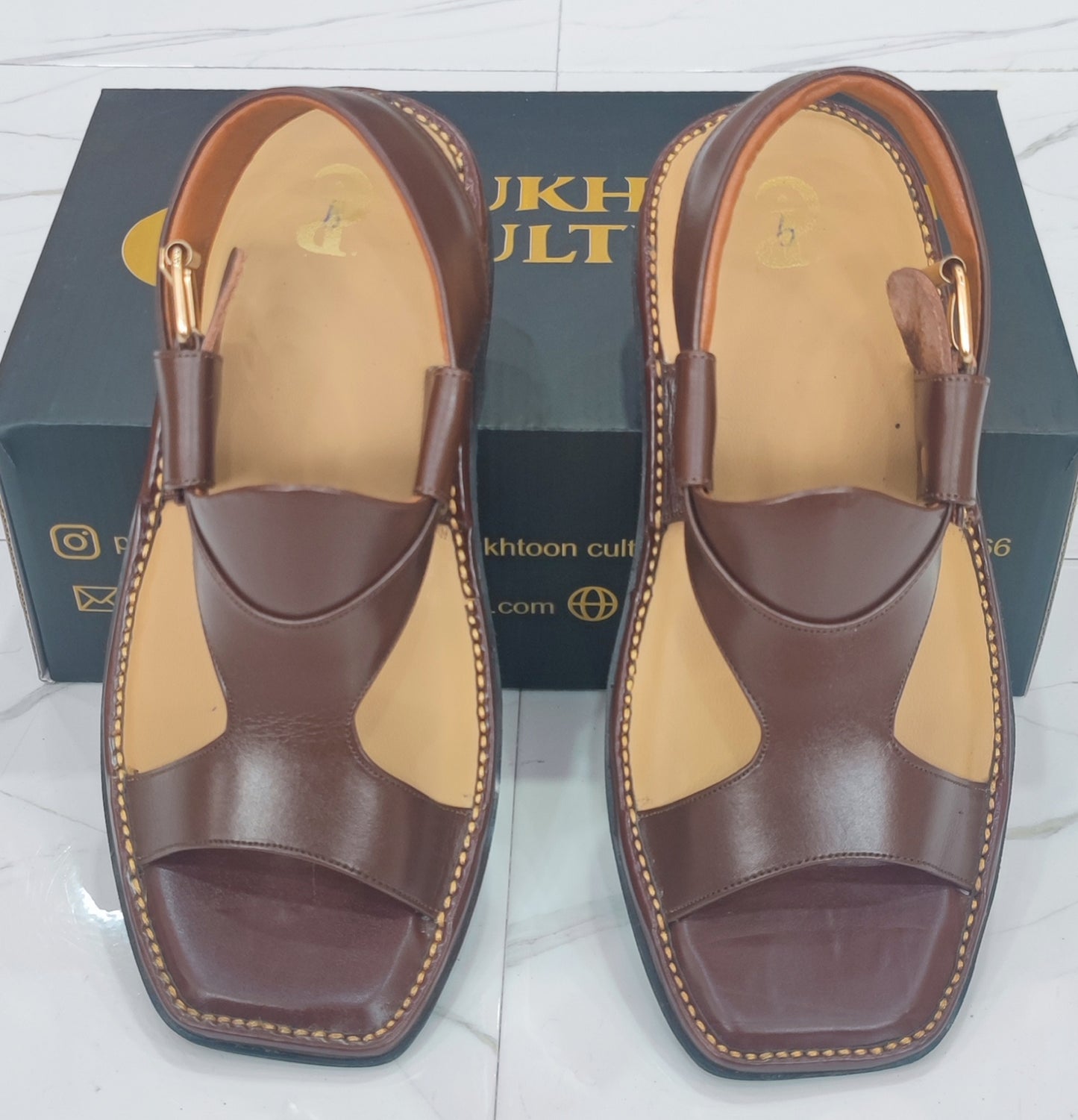 Panjedar Chappal Chocolate Brown