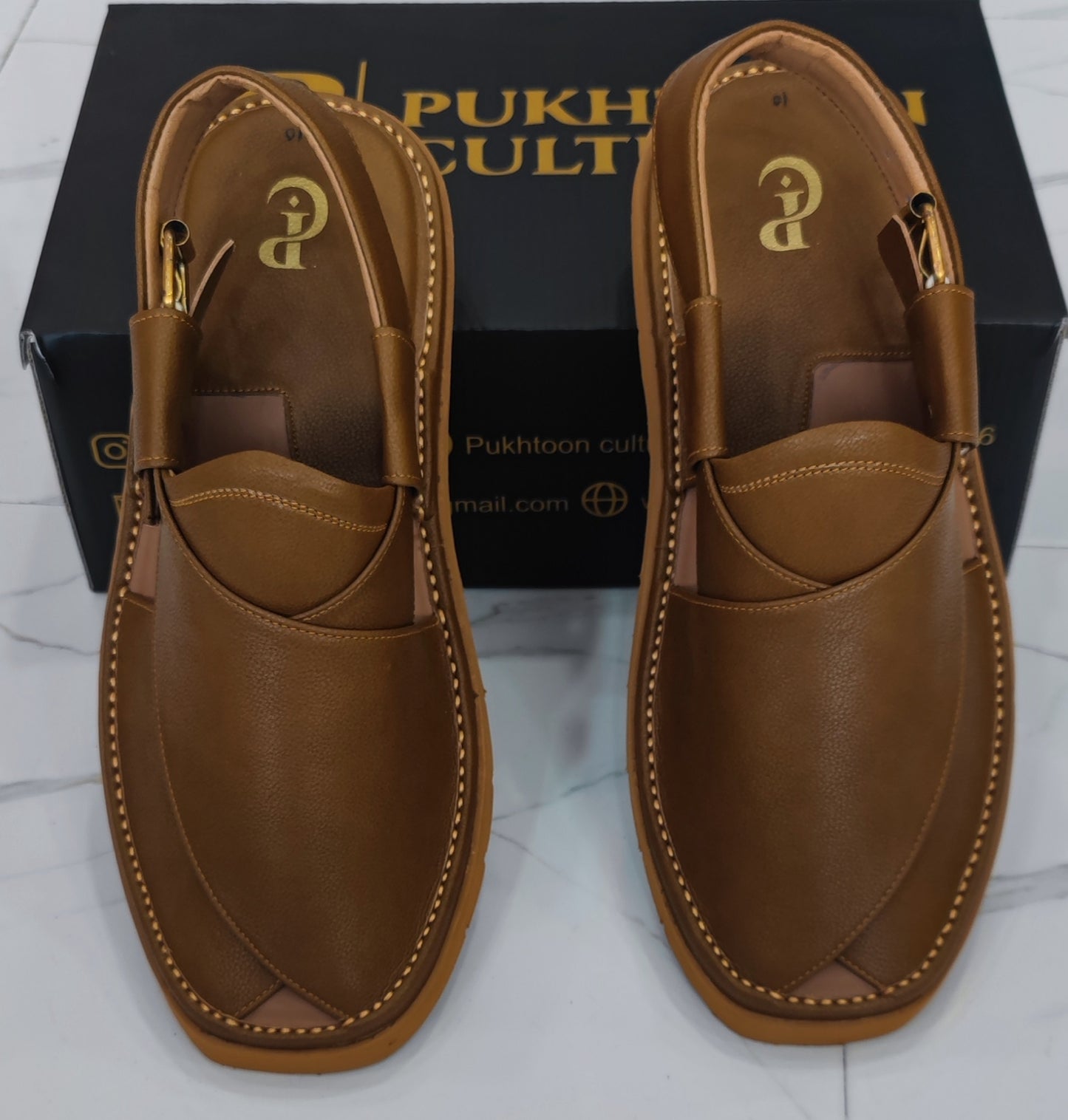 Goga Round Shape Rust Brown Sketcher Sole (Light Weight)