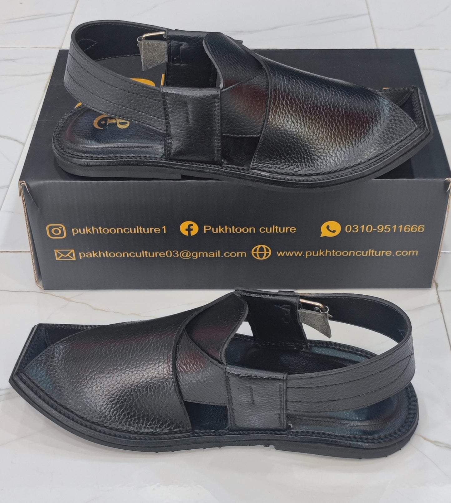 T Shape Slim Textured Black