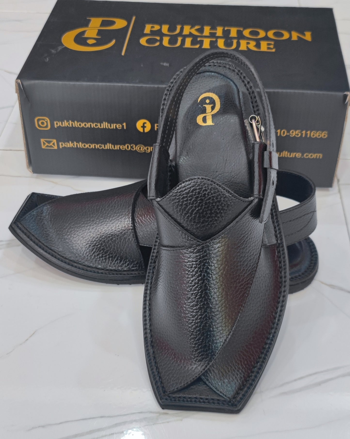 T Shape Slim Textured Black