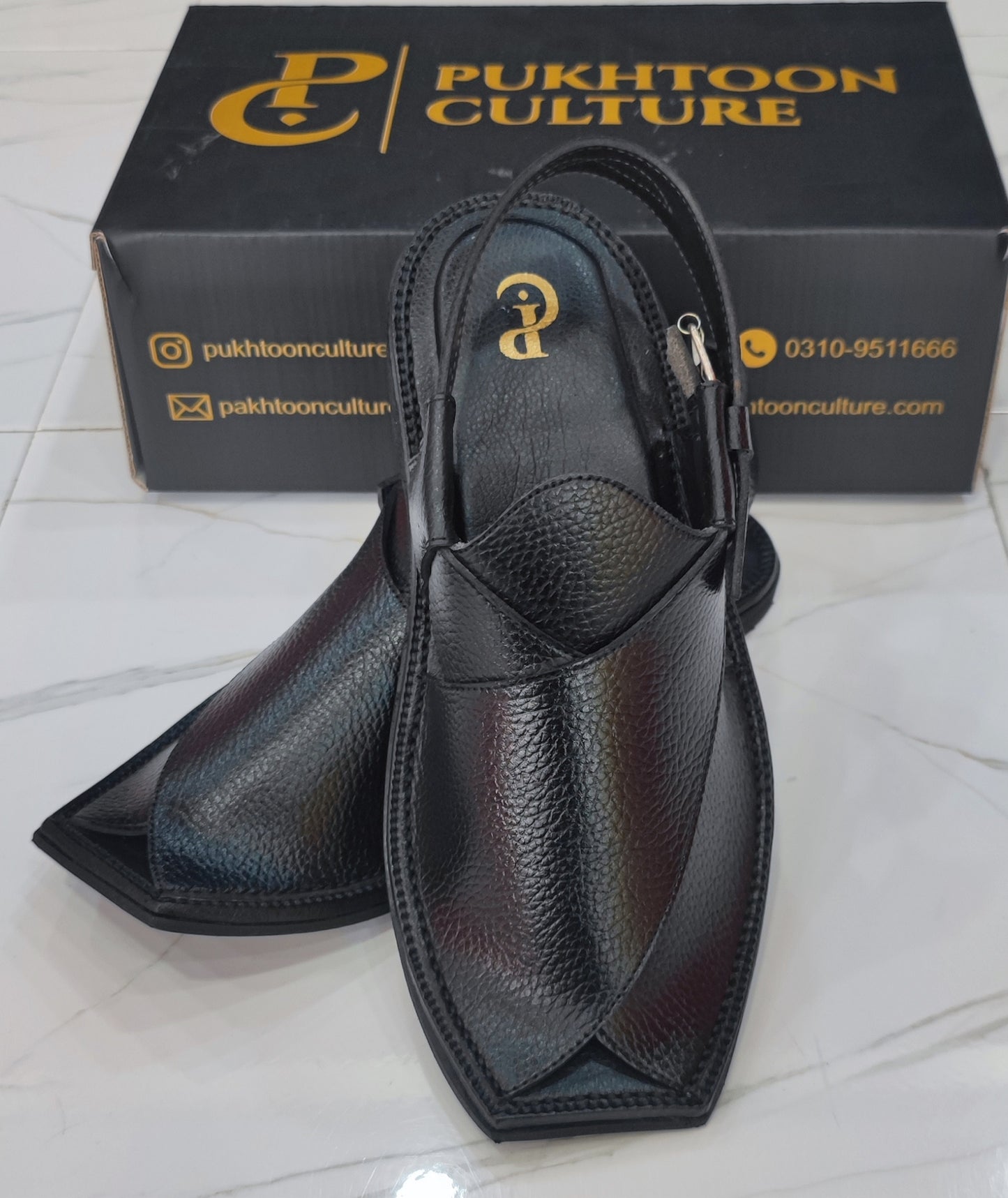 T Shape Slim Textured Black
