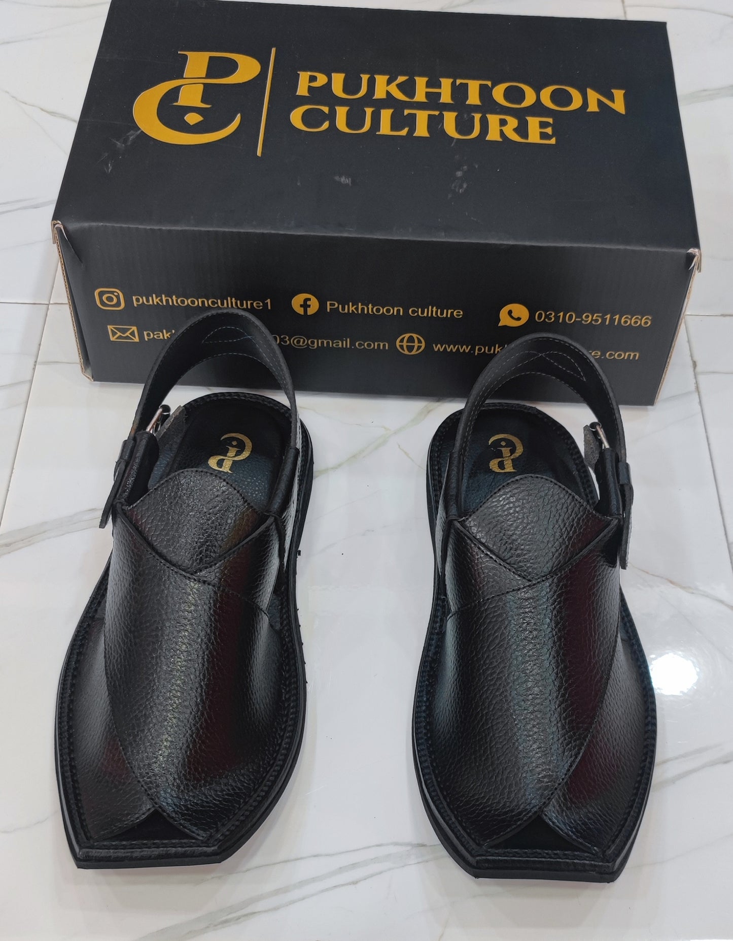 T Shape Slim Textured Black