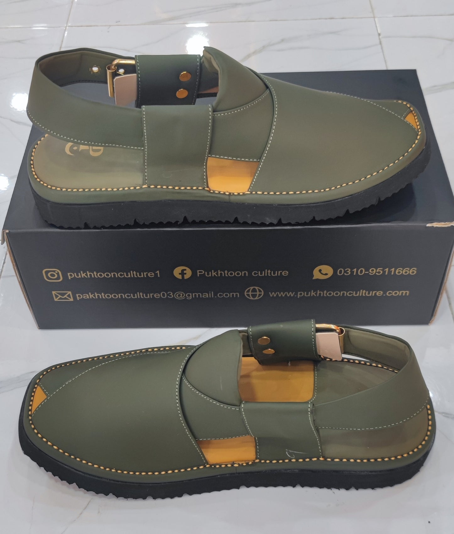 Goga Round Shape Olive Green Sketcher Sole (Light Weight)