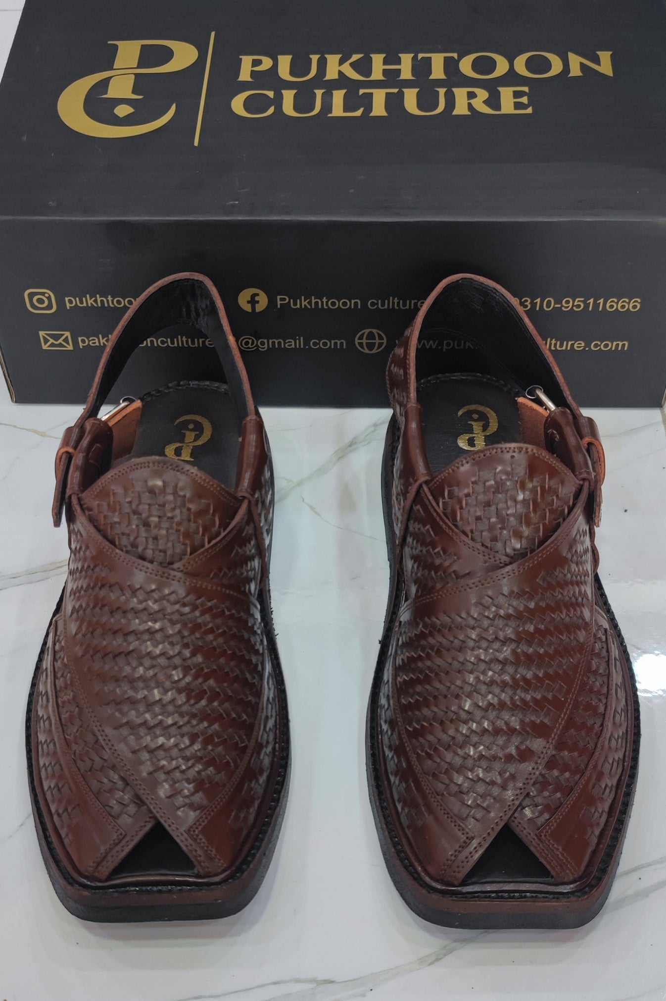 Hand Woven Brown Medium Sole