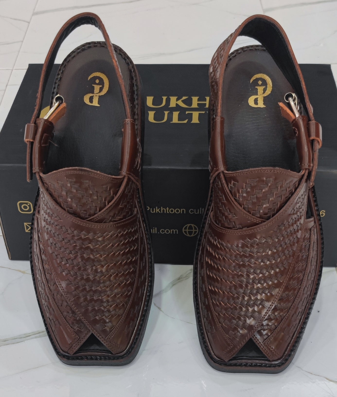 Hand Woven Brown Medium Sole
