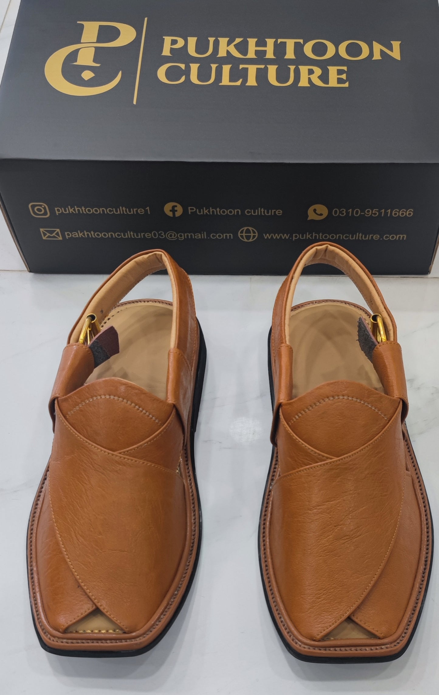 Smart Peshawari Caramel Brown Textured