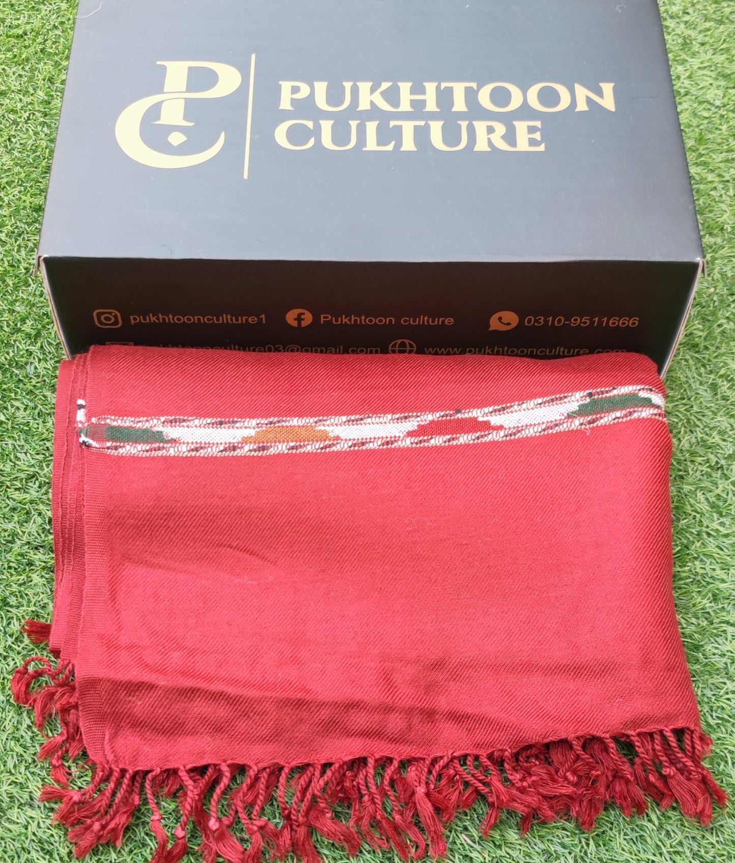Maroon Shawl For Men