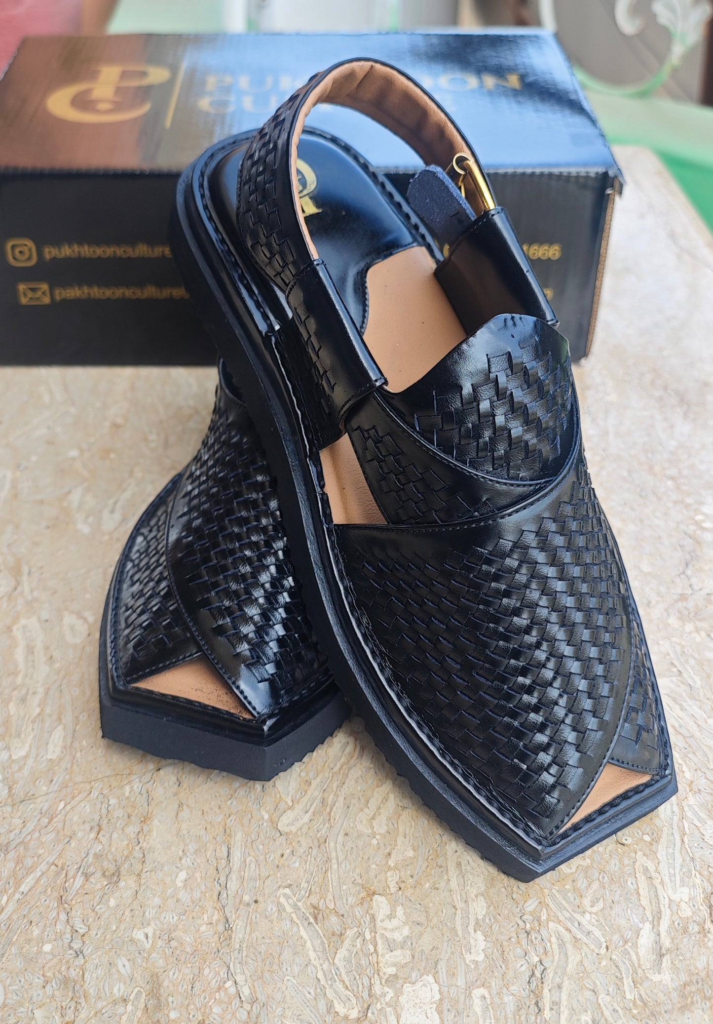 Air Sketch HandWoven Black Cut Shape