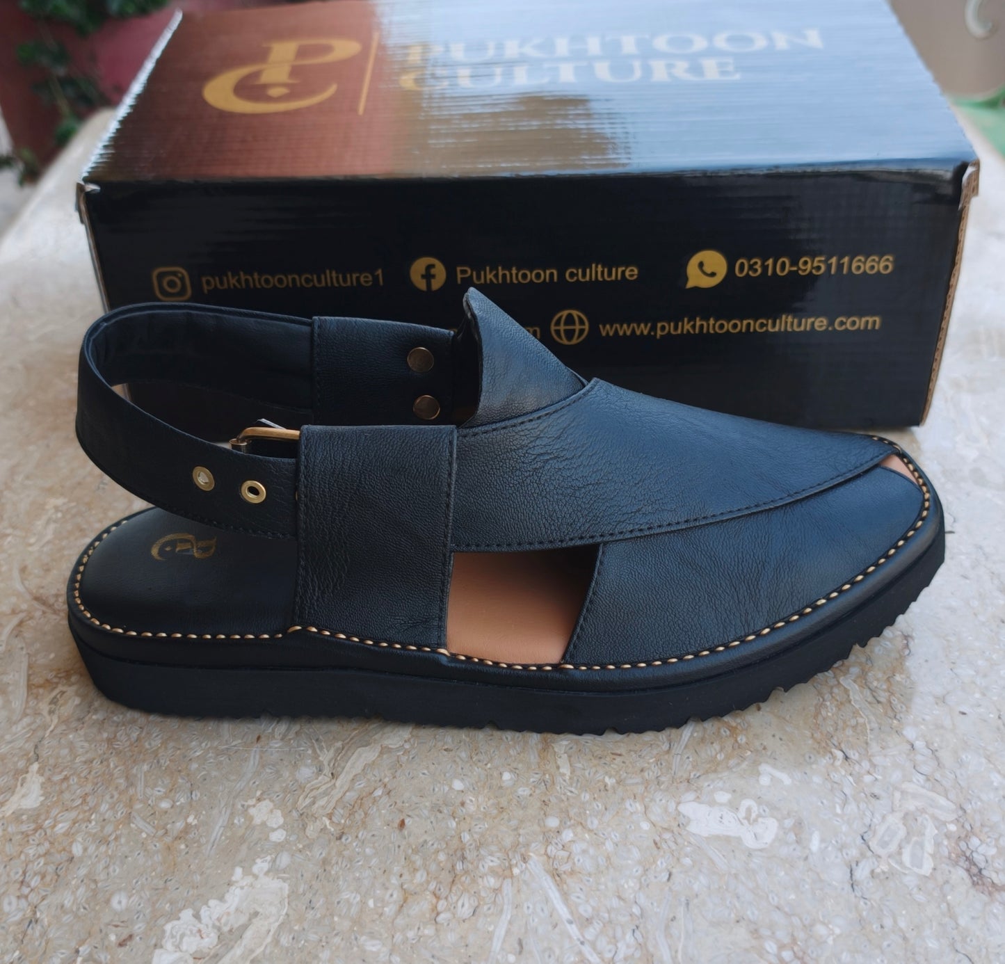 Goga Round Shape Black Grain Sketcher Sole (Light Weight)