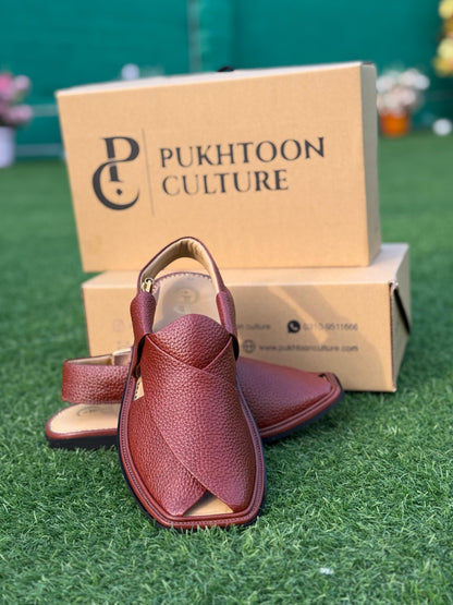 Smart peshawari dotted burgundy