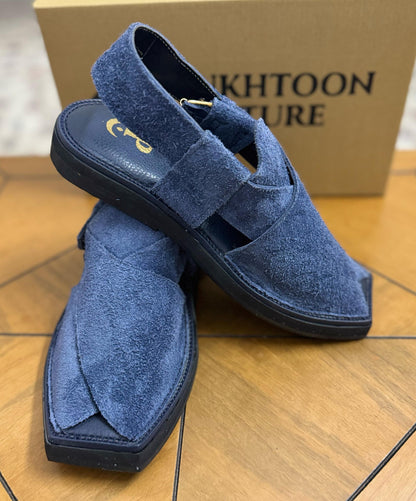 Navy Blue Sabar In Capitan style
