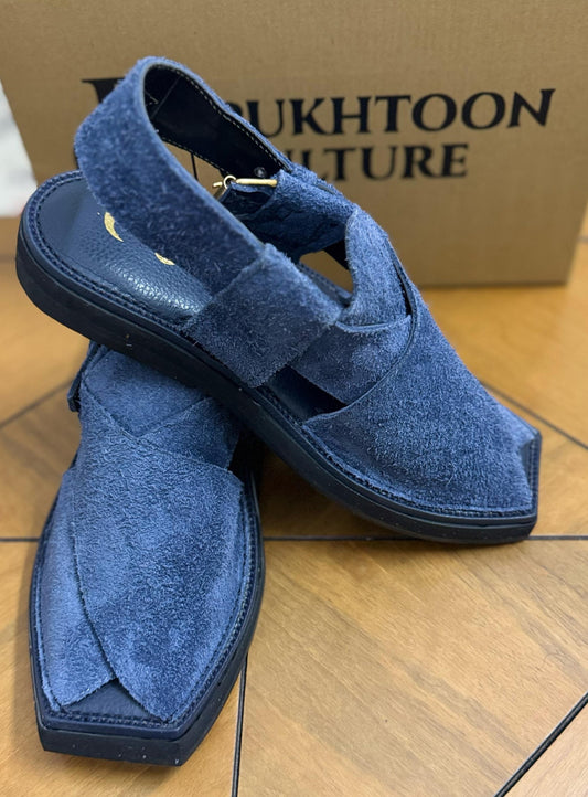 Navy Blue Sabar In Capitan style