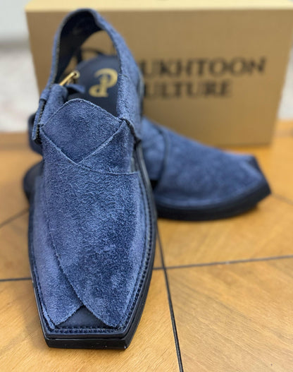 Navy Blue Sabar In Capitan style