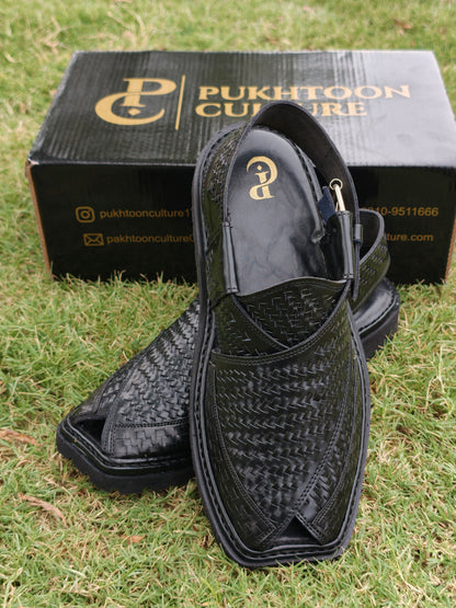 Hand Woven Black new Style Important Sole