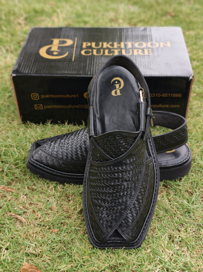 Hand Woven Black new Style Important Sole