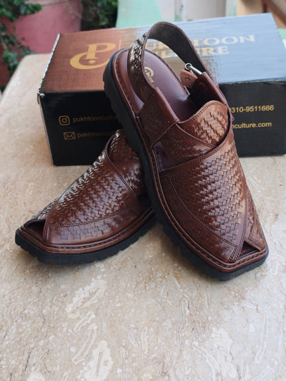 Hand Woven Brown new Style Important Sole