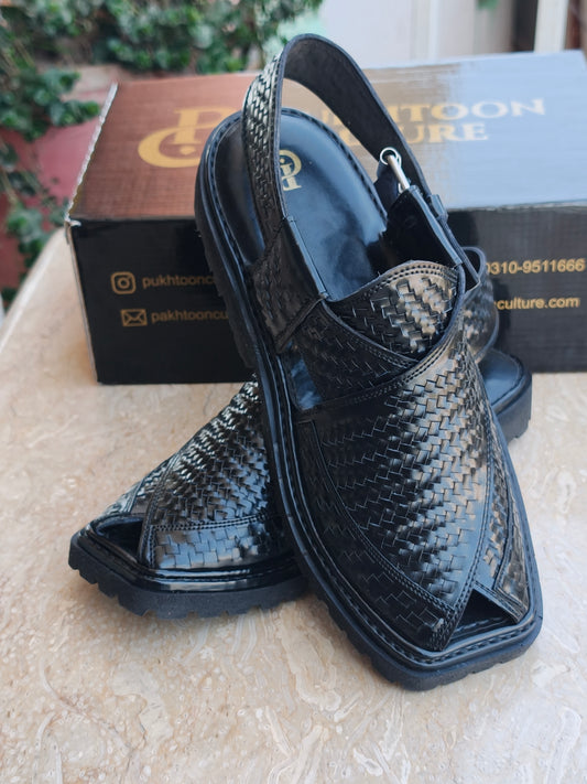 Hand Woven Black new Style Important Sole