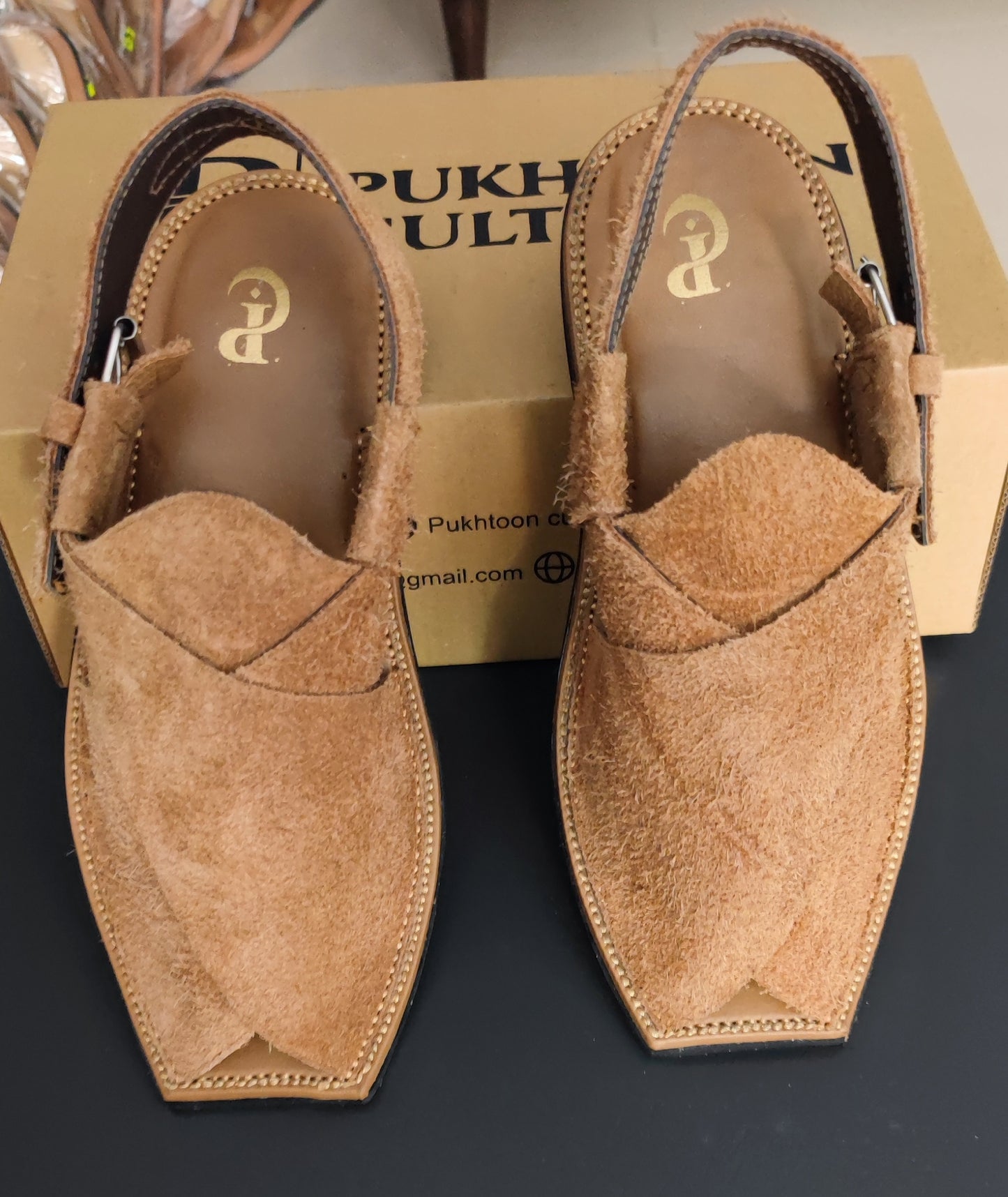 Sabar light brown  in cut shap