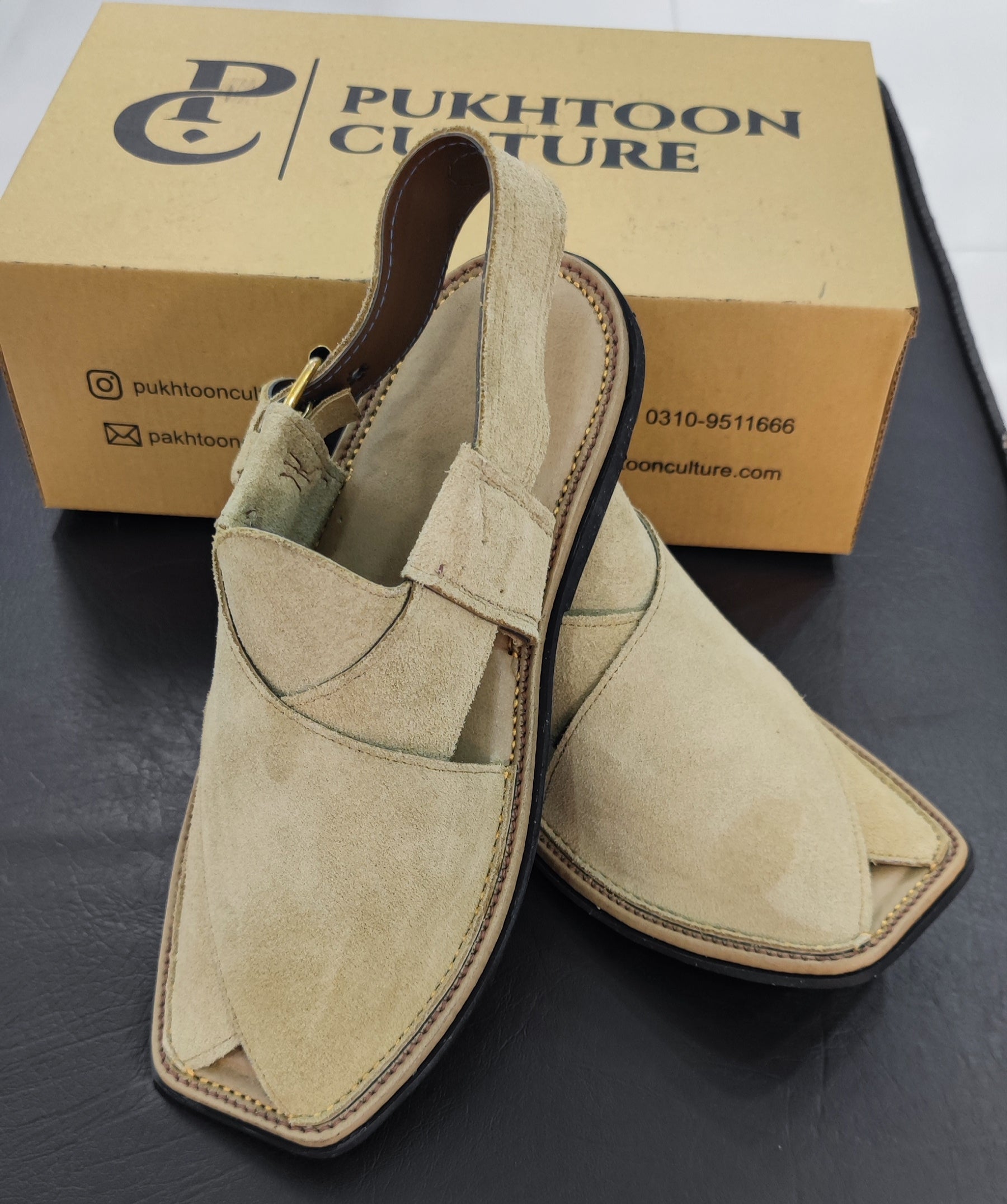 Sabar Chappal (Beige) - Main Image