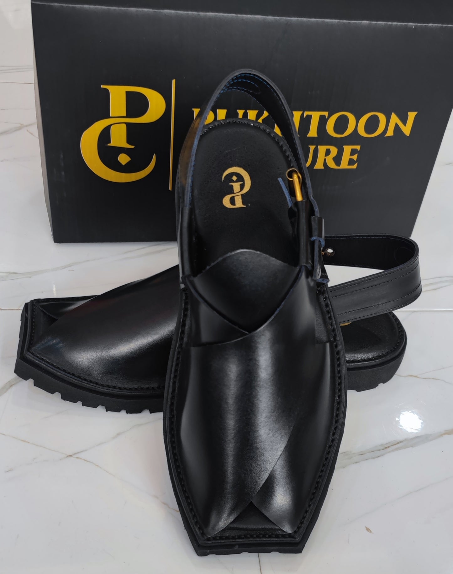 Vibram Chappal T Shape  jet black (light weight )
