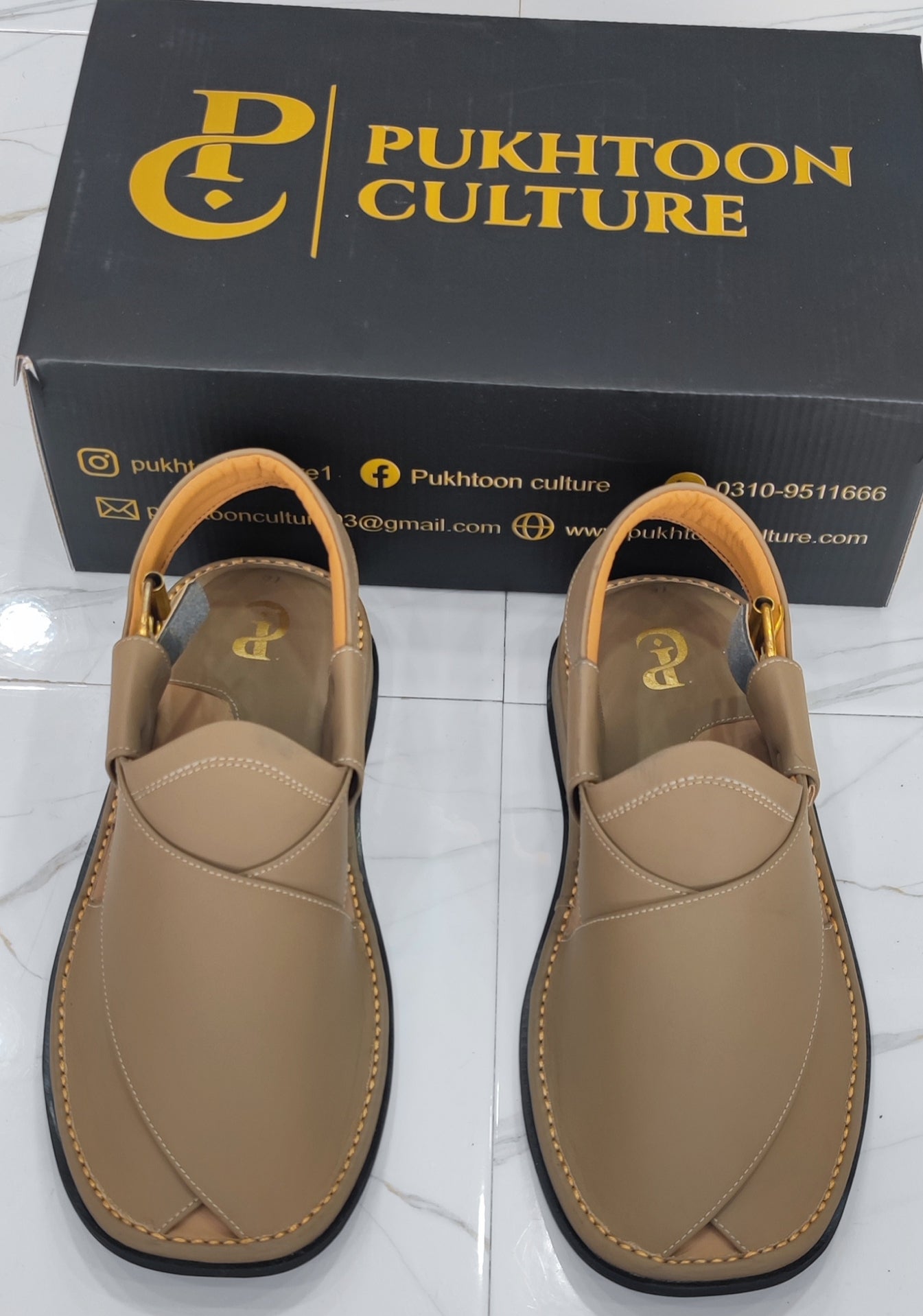 Goga Round Shape Stone Khaki   Light Weight