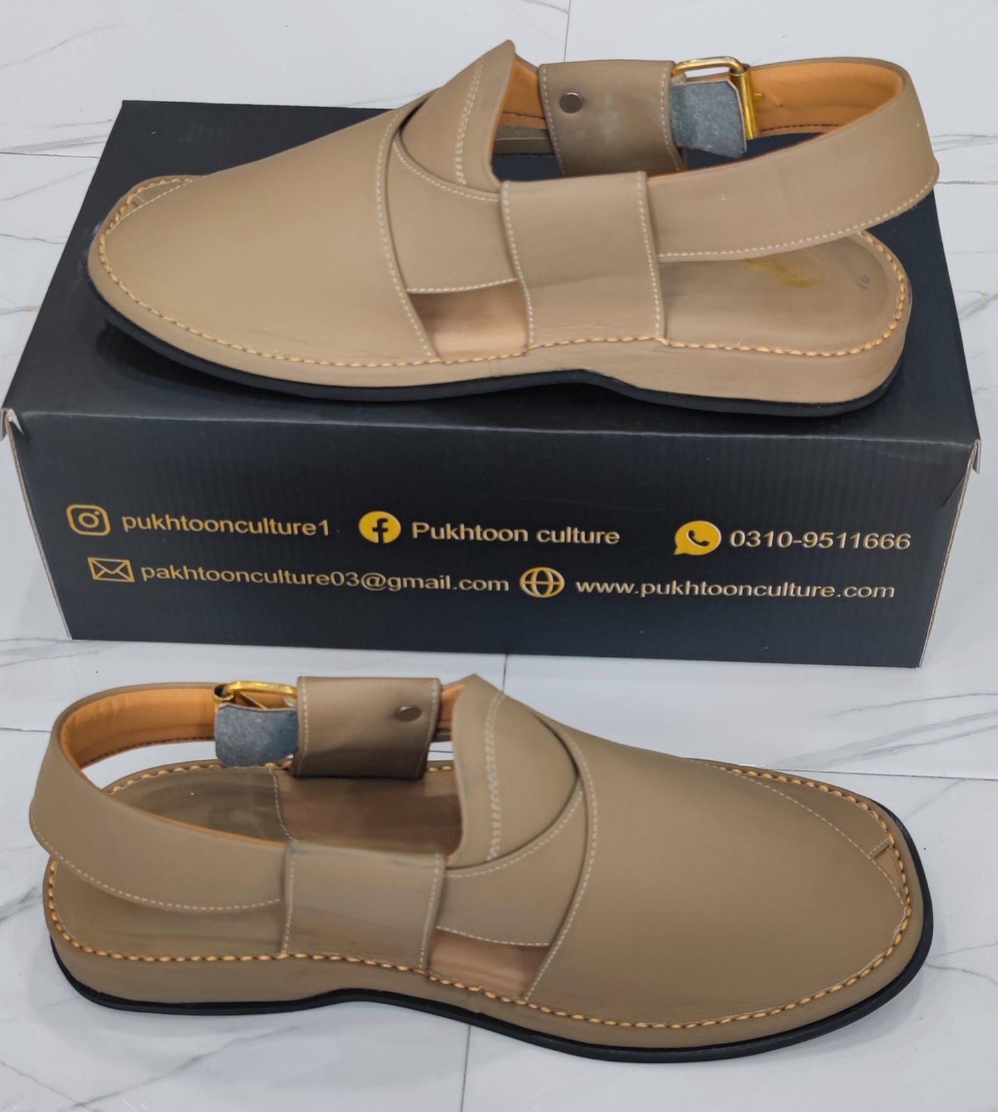 Goga Round Shape Stone Khaki   Light Weight