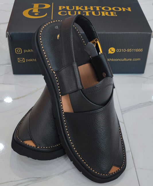 Goga Round Shape Black Texture Sketcher Sole (Light Weight)