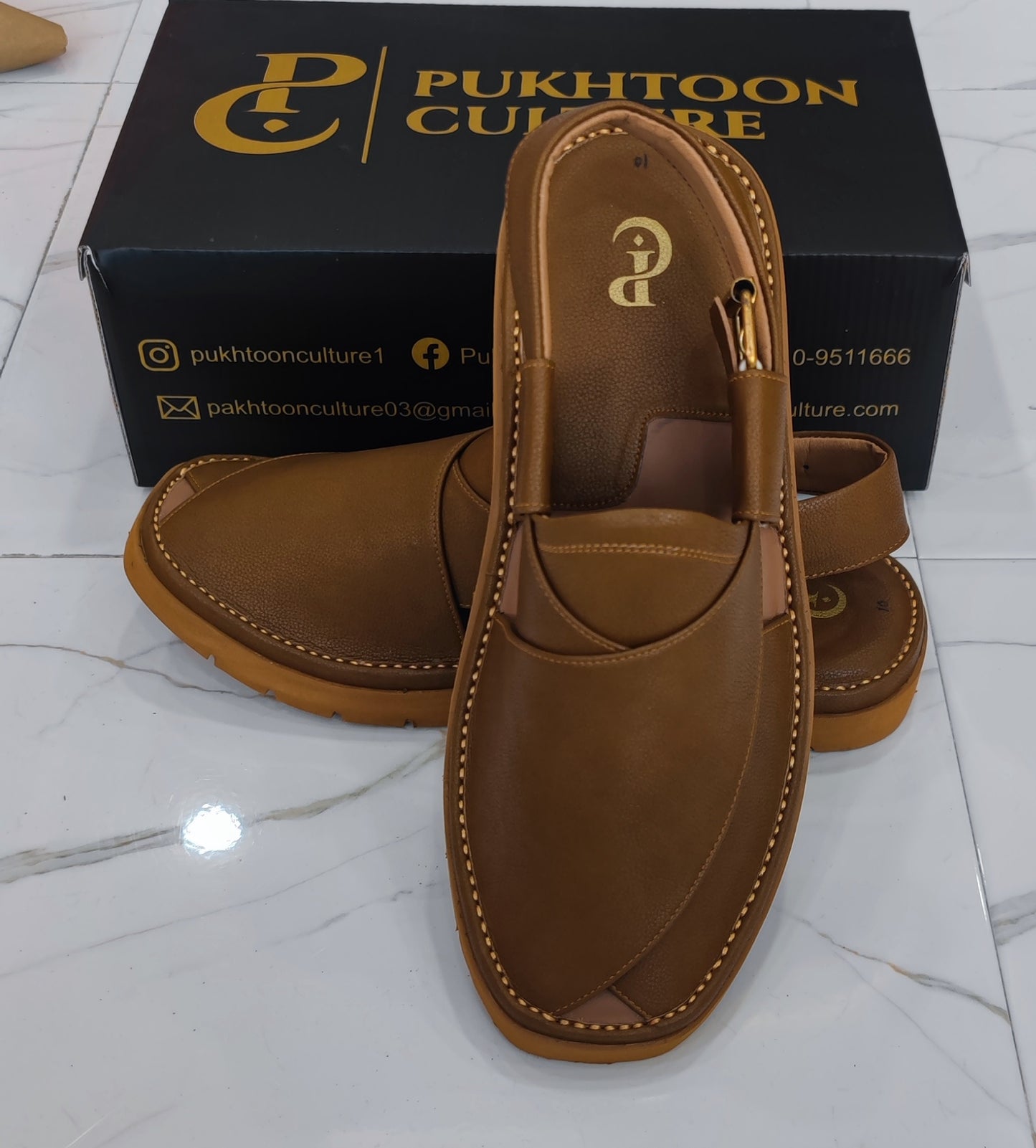 Goga Round Shape Rust Brown Sketcher Sole (Light Weight)