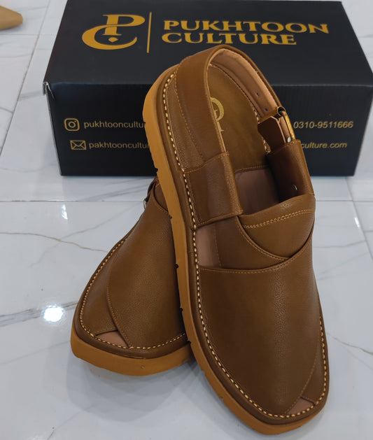 Goga Round Shape Rust Brown Sketcher Sole (Light Weight)