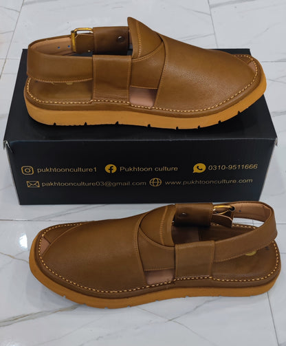 Goga Round Shape Rust Brown Sketcher Sole (Light Weight)