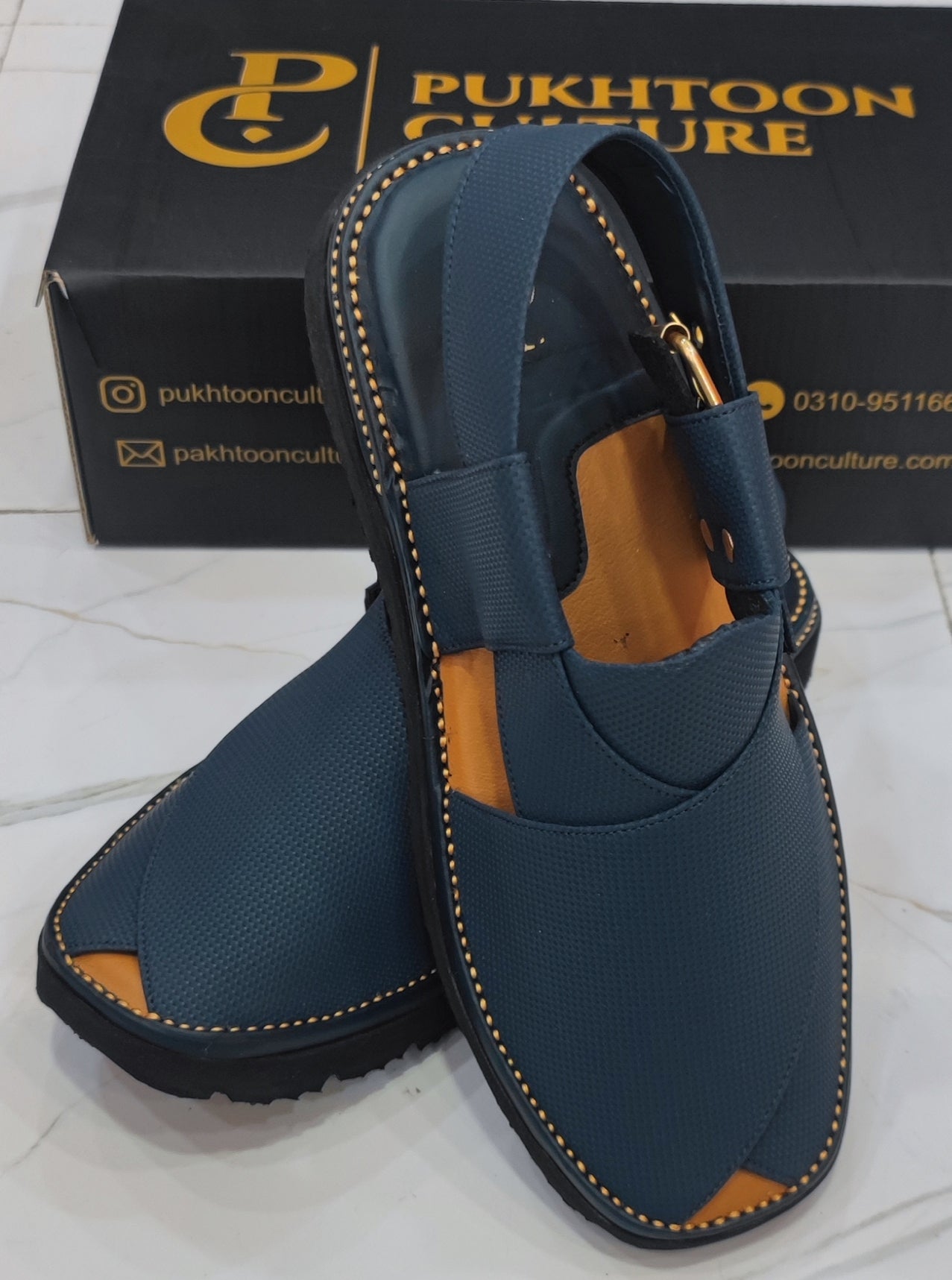 Goga Round Shape Blue Textured Sketcher Sole (Light Weight)