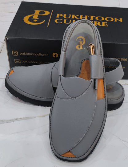 Goga Round Shape Grey Grain  Sketcher Sole (Light Weight)