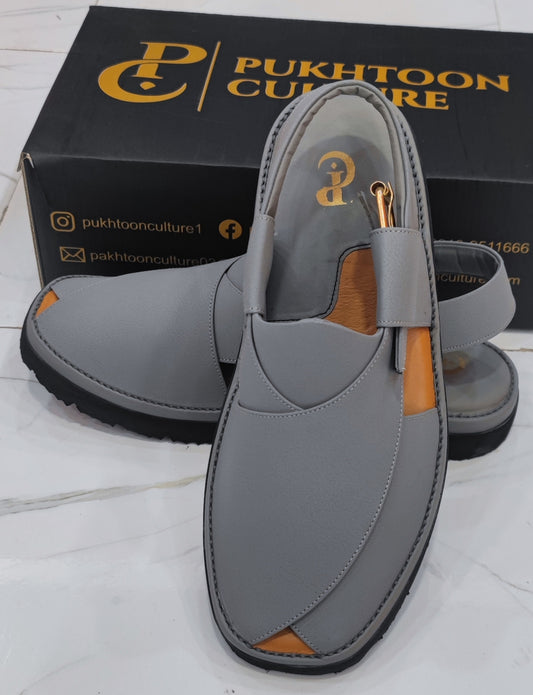 Goga Round Shape Grey Grain  Sketcher Sole (Light Weight)