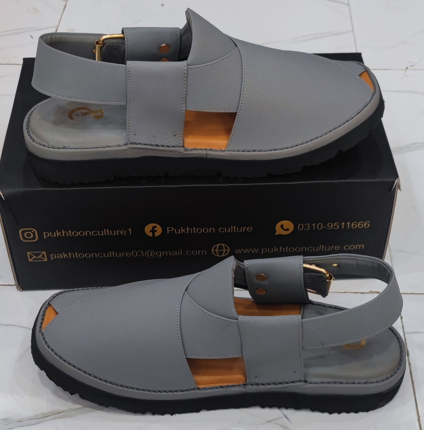 Goga Round Shape Grey Grain  Sketcher Sole (Light Weight)