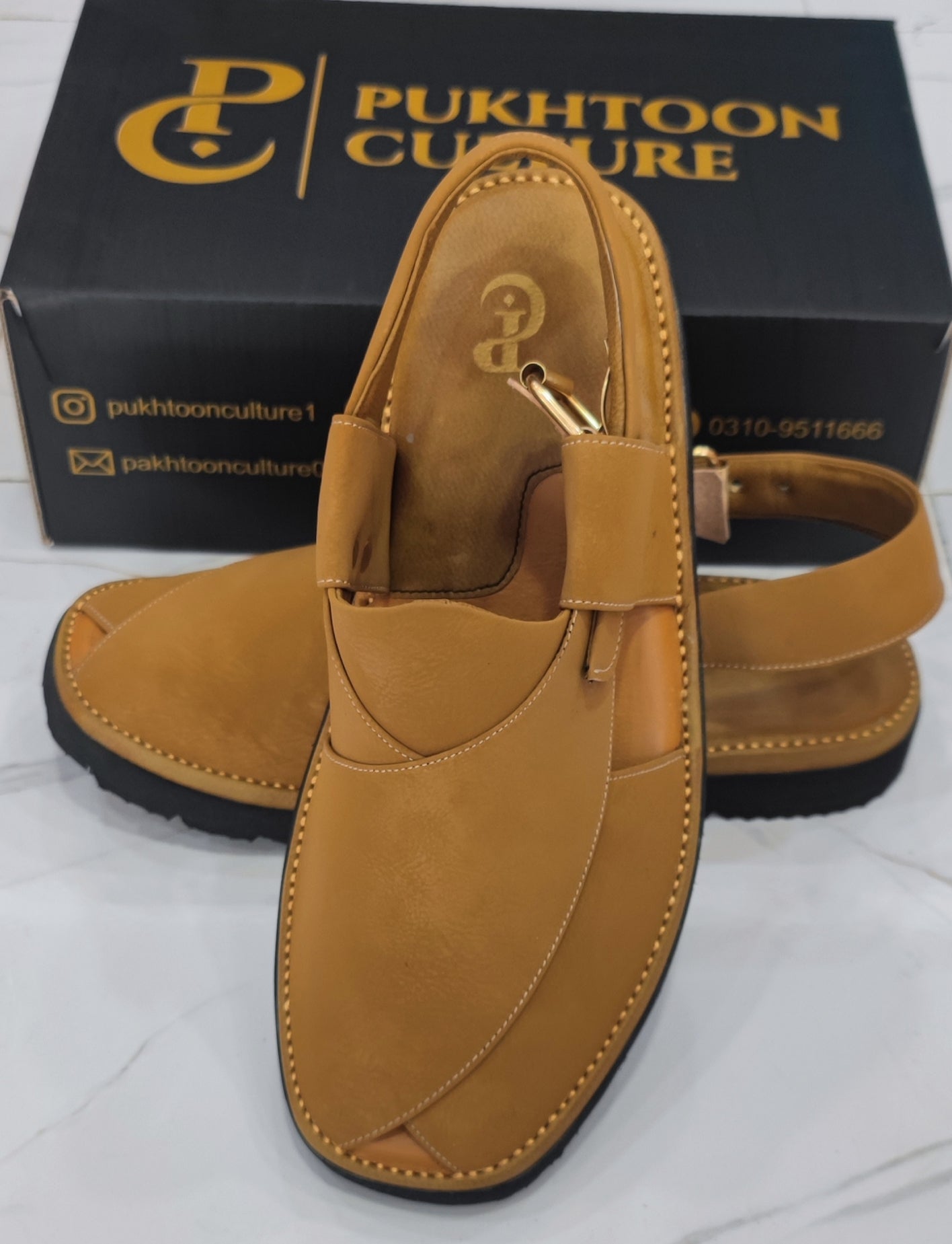 Goga Round Shape Mustered Textured Sketcher Sole (Light Weight)