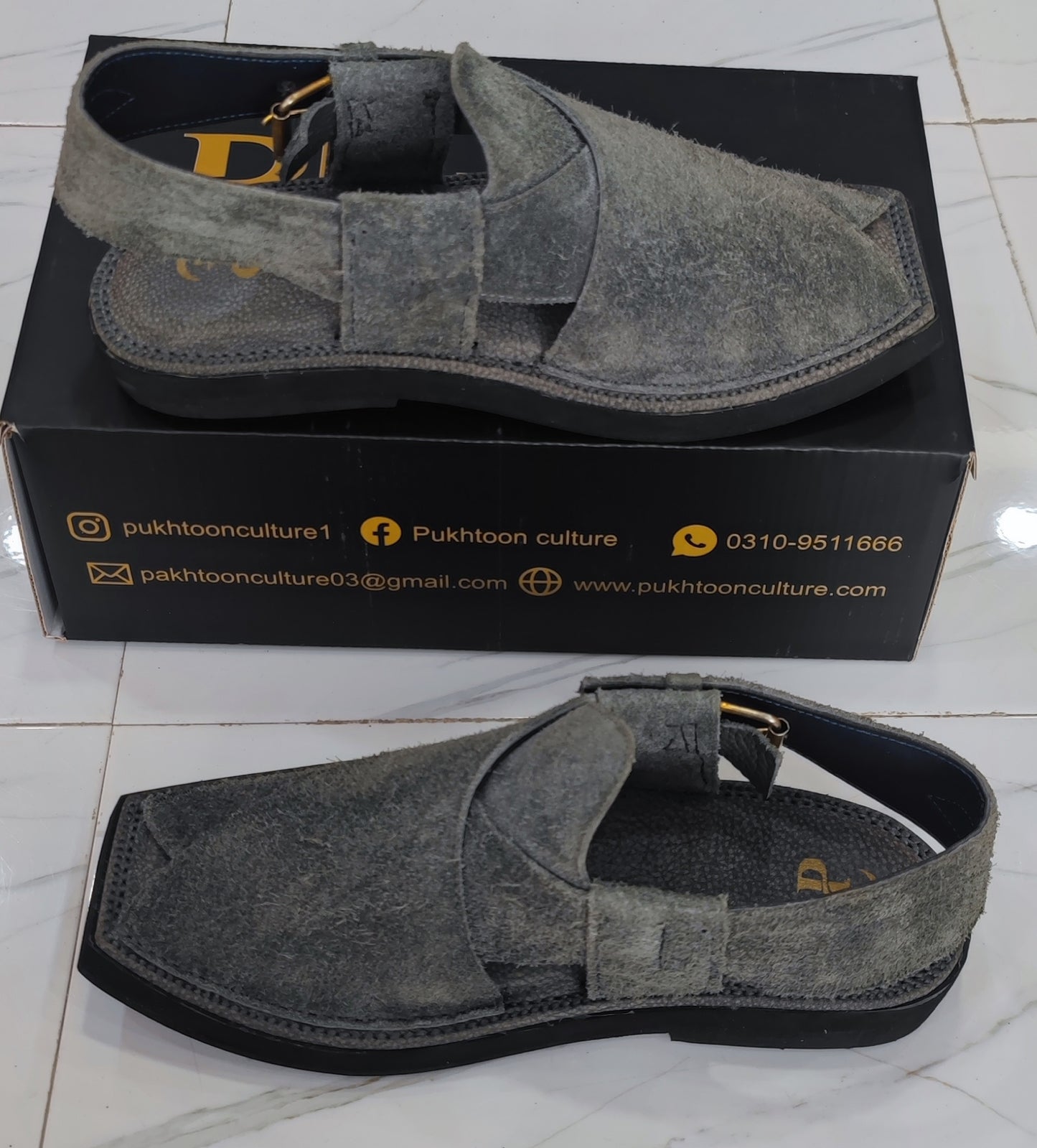 Ash Grey Sabar In Capitan style