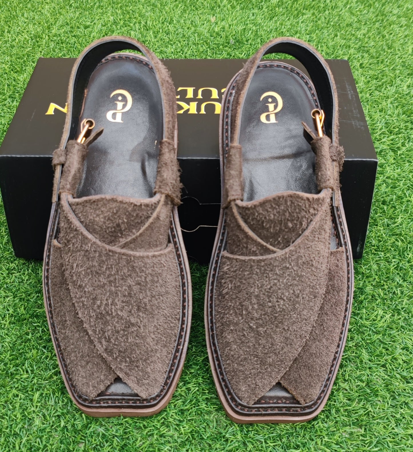 Dark Brown Sabar  in Sketcher Sole (Light Weight)