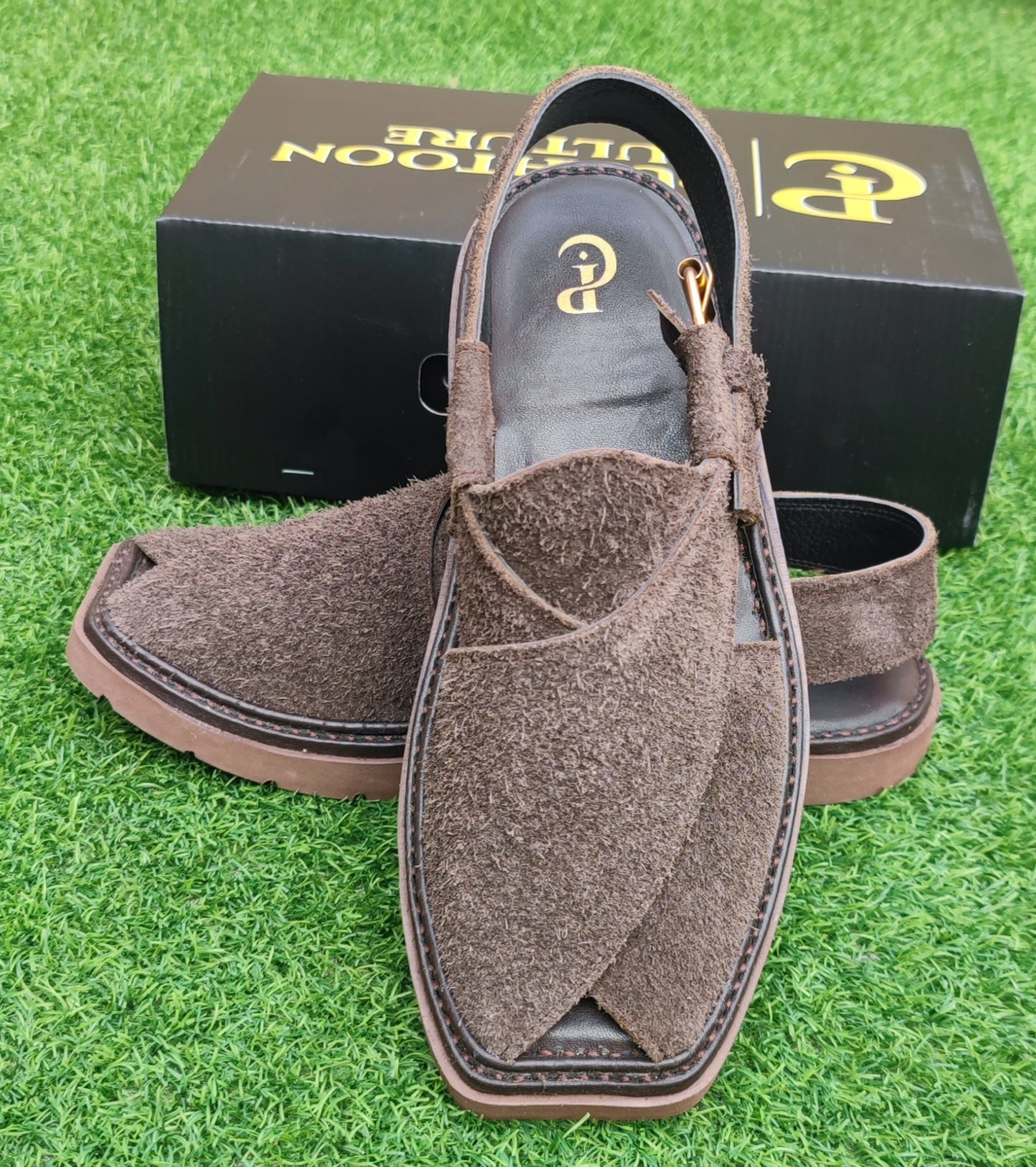 Dark Brown Sabar  in Sketcher Sole (Light Weight)