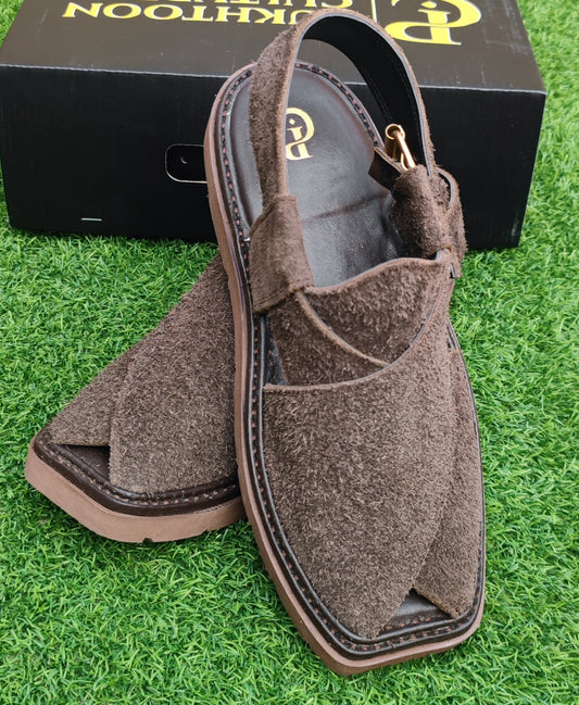 Dark Brown Sabar  in Sketcher Sole (Light Weight)