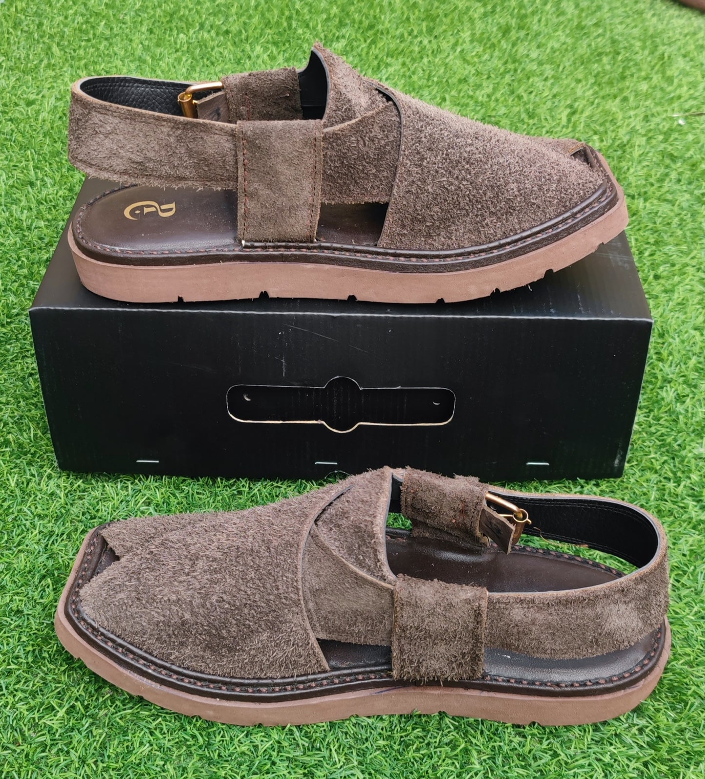 Dark Brown Sabar  in Sketcher Sole (Light Weight)