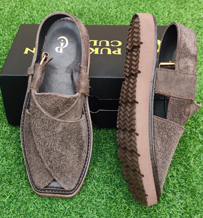 Dark Brown Sabar  in Sketcher Sole (Light Weight)