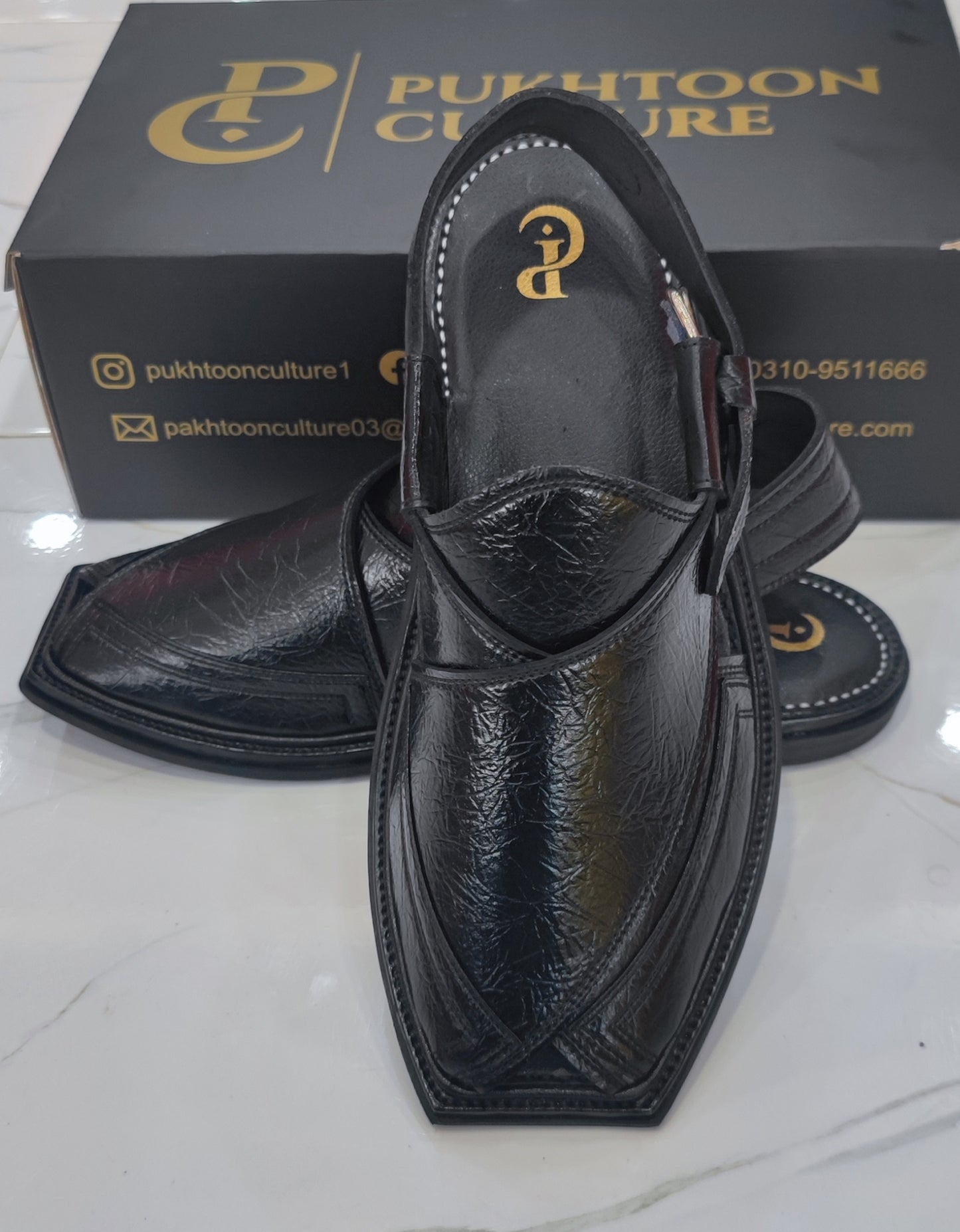 Double Gear Black Textured T Shape