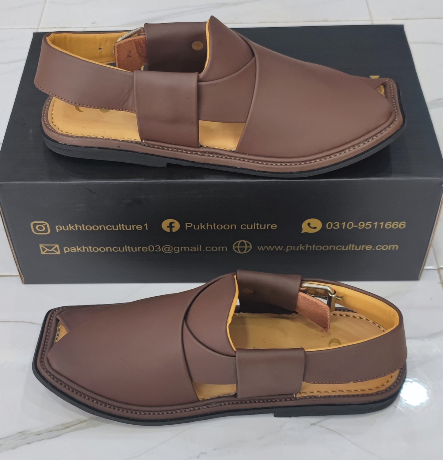Smart Peshawari matte brown chappal