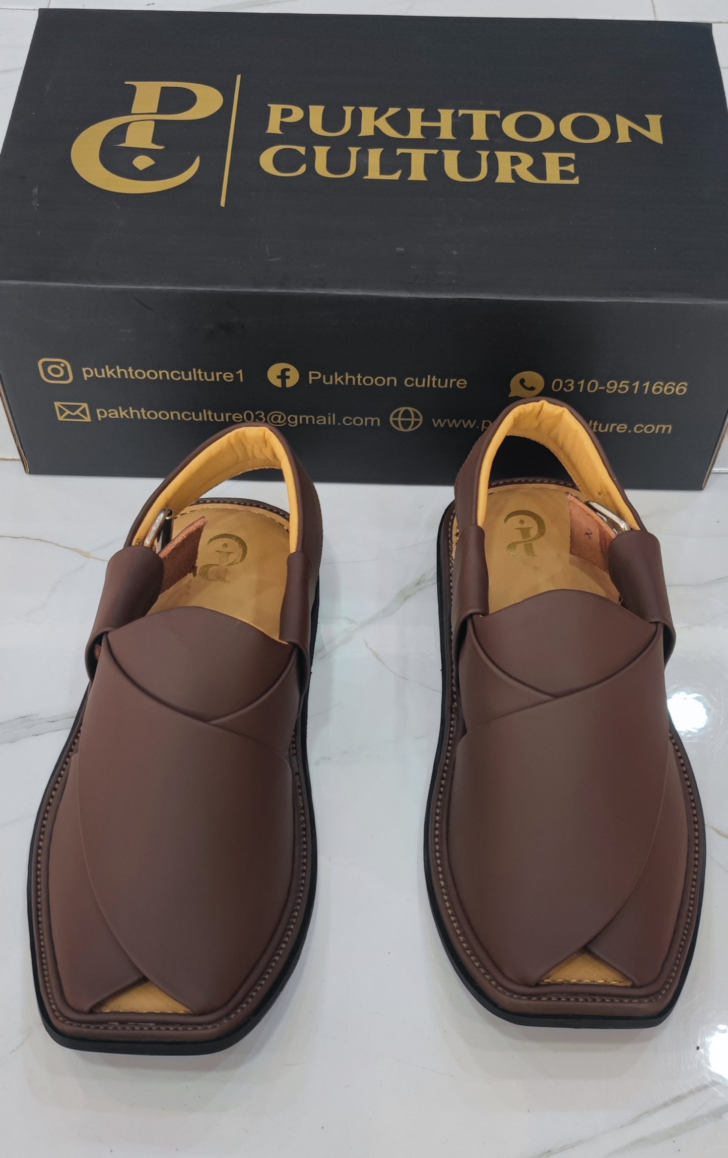 Smart Peshawari matte brown chappal
