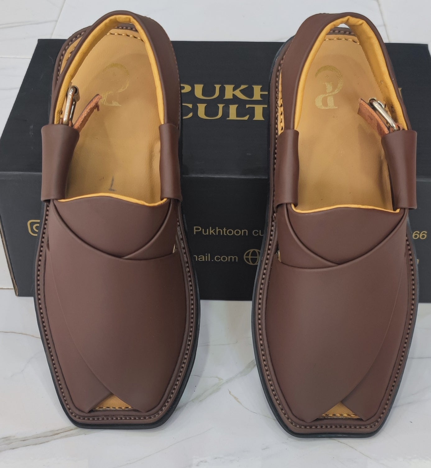 Smart Peshawari matte brown chappal