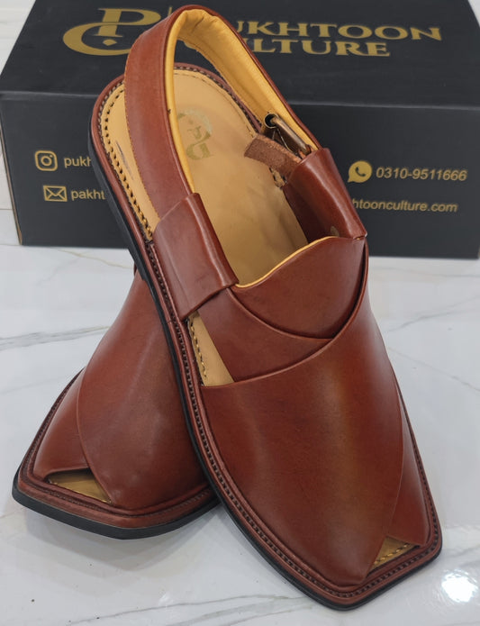 Smart Peshawari Chappal (Burgundy)